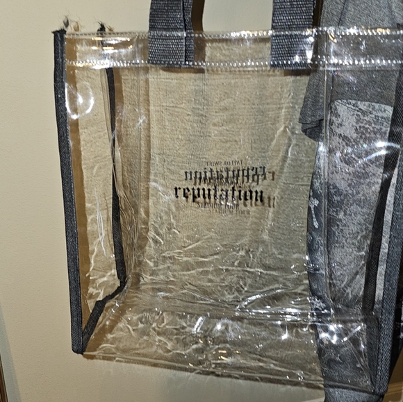 Taylor Swift Reputation Stadium Tour Clear Tote Bag Authentic Official Merch - Picture 2 of 7